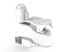 Helilyco Pour téléphone à clic automatique, dispositif de taraudage à vitesse réglable avec 3 vitesses, jeux et tâches de simulation de doigts rapide, matériau ABS, blanc