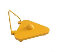 Helilyco Pour tige de mesure robuste de 1 kg de nivellement géodésique | Construction en fonte, fond pointu pour le sol, empêche l'enfoncement, idéal pour la route pour l'arpentage des ponts