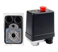 Helilyco Pressostat de compresseur d'air sans huile, port unique 0,4-0,7 MPa, contact normalement fermé, échappement 6 mm, pour rouge