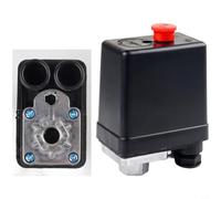 Helilyco Pressostat pour compresseur d'air rouge à port unique 0,4-0,7 MPa 6 mm d'échappement 80 000 cycles de vie normalement fermés outils pneumatiques