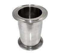 Helilyco Réducteur de tuyau sanitaire de 5,1 cm à 6,3 cm en acier inoxydable 304 pour eau, huile, boisson et lait