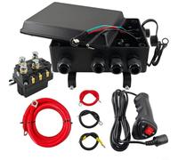 Helilyco Relais de treuil 12 V 500 A avec interrupteur filaire | 500 A pour boîtier étanche en ABS, protection contre les surcharges, contrôleur portatif de 2,8 m, convient aux treuils de 8