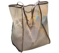 Helilyco Sac de plage de voyage en maille - Sac de rangement multifonction avec design léger et respirant, organiseur à séchage rapide, pour jouets, serviettes, articles de toilette, 30 x 24 x 25 cm