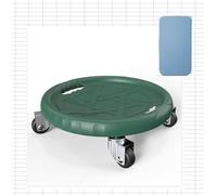 Helilyco Silent Abdominal Wheel Core Training Poignée ergonomique antidérapante pour rouleau en plastique d'ingénierie robuste, disque de fitness ABS et bas du dos (Vert foncé/Rose clair/Noir mat)