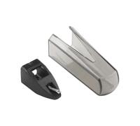 Helilyco Stylet de rechange pour Ortofon pour Concorde OM Super Series, aiguille 1ère génération compatible avec OM OMB OMT OD LM pour tourne-disque TM, ABS + pointe de cartouche métallique, noir
