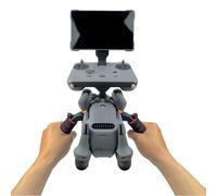 Helilyco Support compact de poche pour DJI Mavic 4 Pro, support de trépied à double poignée avec vis standard 1/4, stabilisateur PC léger pour vidéo, noir