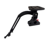 Helilyco Support de détecteur de poisson réglable pour kayak et bateau, support rotatif à 360 degrés avec bras télescopique de 28 à 40 cm, support en plastique pour sonar