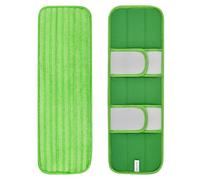 Helilyco Tampons de balai réutilisables pour balai Swiffer XL, recharge en microfibre lavable, nettoyage à sec et humide, têtes de balai de 12 mm d'épaisseur, pour sols stratifiés, vert