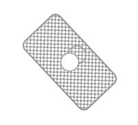 Helilyco Tapis d'évier en silicone pliable et antidérapant avec drainage en nid d'abeille pour cuisine résistant à la chaleur jusqu'à 220 °C, gris