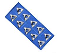 Helilyco TCGT110204 Lot de 10 inserts de tournage à faible force de coupe | Angle géométrique optimisé, charge inférieure de la machine, semi-finition lisse, convient pour l'acier et les alliages