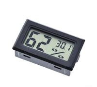 Helilyco Thermomètre hygromètre numérique LCD Moniteur d'ambiance (Noir) | Écran LCD clair, données en temps réel, guide de confort, état sec et humide, surveillance de la santé