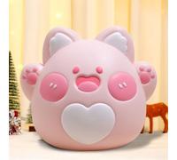 Helilyco Tirelire en vinyle vert pour économiser des pièces de monnaie et des billets 17 x 13 x 15 cm