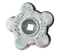 Helilyco Volant de rechange en aluminium à cinq points, poignée de valve de cylindre pour bouton de valve de cylindre d'argon, 8 x 8 mm (B)
