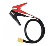 Helilyco XT90S à pince crocodile pour câble de batterie 2,7 m Helilyco | Clips en cuivre, manchons isolés en PVC, prise en main sûre, options de 0,9 à 3,7 m, pour centrales électriques portables