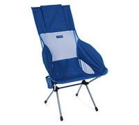 Helinox Savanna Chair | Design Ergonomique et Style épuré offrant Un Confort Optimal et Un Soutien assuré (Blue Block)