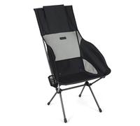 Helinox Savanna Chair | Design Ergonomique et Style épuré offrant Un Confort Optimal et Un Soutien assuré (Blackout)