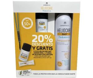Heliocare 360º Pack Pediatric Stick Spf50 + Spray Transpar Spf51