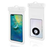 helioflicker Lot de 2 étuis de protection étanches pour téléphone portable iPhone 15 14 13 12 11, blanc, Simple