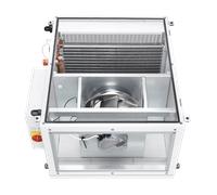 Helios ALB EC 50/30 Caisson d'air neuf à eau chaude - avec régulateur de chauffage à eau chaude et filtre à air 1-PH 230V - 06534