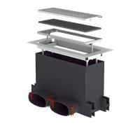 Helios FRS-BGS 1 - Kit de grille de sol pour boîtier de sol multi-usage - 03878