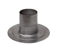 Helios IP-FDP 125 Platine d'étanchéité en aluminium - pour toit plat - pour chapeau de toiture IP-DH 125 - 03544