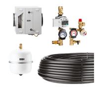 Helios Kit échangeur géothermique sol-saumure - complet avec module échangeur, système hydraulique, commande et collecteur - 02564