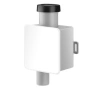 Helios KWL-KS WE, Siphon à boule encastré mural - Montage encastré DN32, Joint à emboîter 20-32mm - 40064