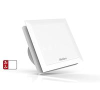 Helios M1/100 Ventilateur de salle de bain avec commande de temporisation, contrôle de l'humidité, détecteur de mouvement blanc, pour la ventilation dans la salle de bain et les toilettes, contre