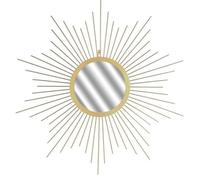 HELIOS Miroir soleil mural - 66 cm - Jaune doré