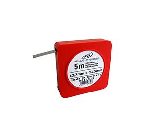 Helios Preisser 0611 515 Bande de sonde en acier au carbone trempé Largeur 12,7 mm Longueur 5 m Épaisseur nominale 0,15 mm