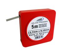 Helios Preisser 0611 502 Bande de sonde en acier au carbone trempé Largeur 12,7 mm Longueur 5 m Épaisseur nominale 0,02 mm