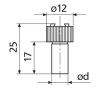 Helios-Preisser Helios-Preisser Arbre de serrage pour capteur palpeur 8 mm h6 Quantité:1