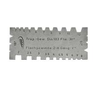 Helios-Preisser Helios-Preisser Comb. jauge de filetage et de rotation acier 90x40x2 mm Quantité:1