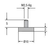 Helios-Preisser Helios-Preisser Insert de foire M2,5 mm 10,0 mm Quantité:1