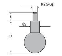 Helios-Preisser Helios-Preisser Insert de foire M2,5mm bille 10,5 mm Quantité:1