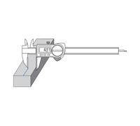 Helios-Preisser Helios-Preisser Pied à coulisse numérique IP67 becs équipés HM, 200x40/33 mm Quantité:1