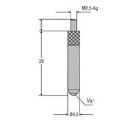 Helios-Preisser Helios-Preisser Saphir insert de foire M2,5mm bille 1/8", L 26mm Quantité:1
