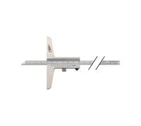 HELIOS PREISSER Jauge de profondeur DIN 862 200 mm règle de mesure droite 8 x...