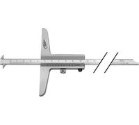 HELIOS PREISSER Jauge de profondeur DIN862 300 mm règle de mesure à déport 8 ...