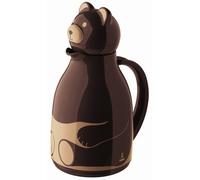 Helios ThermoBear Bouteille Isotherme en Plastique avec Couvercle à Visser Marron 1 l