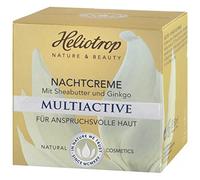 HELIOTROP Naturkosmetik MULTIACTIVE Nachtcreme, Intensiver Wirkstoffkomplex, Anti-Falten und Feuchtigkeitspflege, Stimuliert die Collagensynthese, 50ml