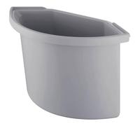 Helit 61057+58/H6106782 Compartiment 2 l pour corbeille à papier (Gris clair)