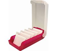 Helit Boîte à cartes flash Beebox A7 pour 800 cartes Rouge
