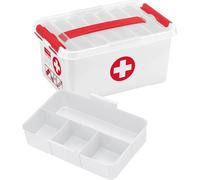 helit Boîte de rangement "the q-line" - Premiers secours 6 litres