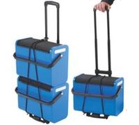 Helit Boite Mobile Avec Pot A Crayons, Bleu/Noir