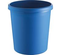 helit Corbeille à papier 18 litres PE rond bleu