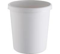 helit Corbeille à papier 18 litres PE rond gris clair