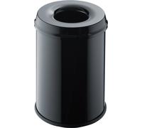 Helit Corbeille A Papier En Acier, Avec T¿Te Anti-Feu, 15 L