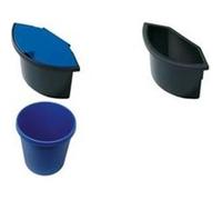 helit - Corbeille à papier en plastique, 18 litres, en PE, bleu G