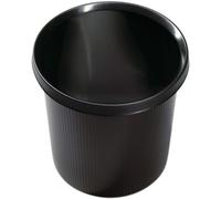 helit Corbeille à papier Linear 18 litres ronde PE noir